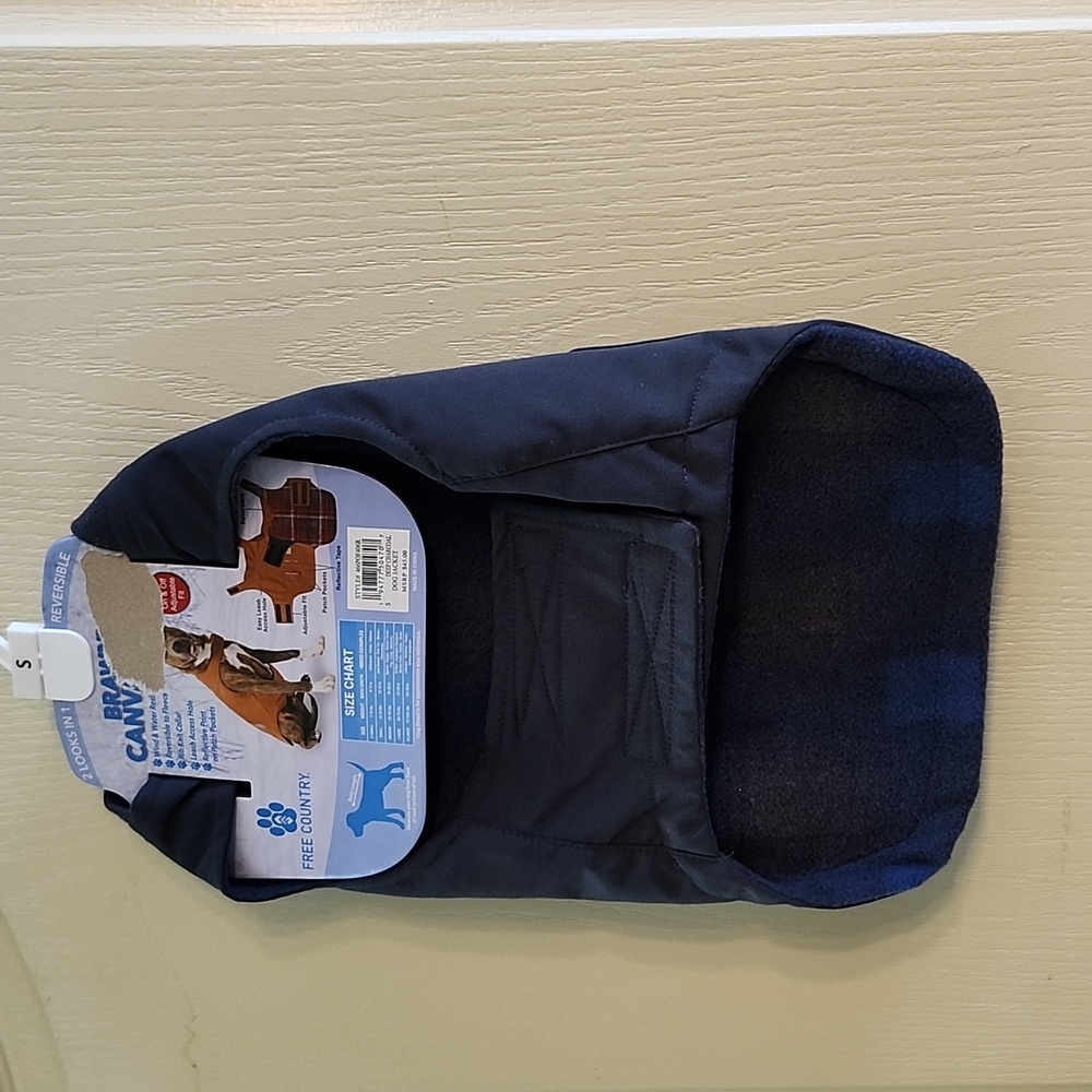 NAVY BLUE DOG JACKET with POCKETS